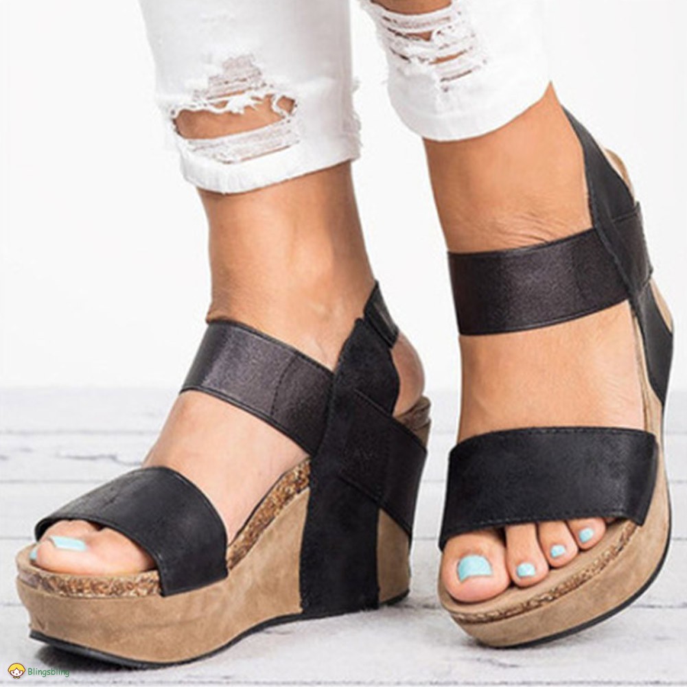 wedge sandals open toe