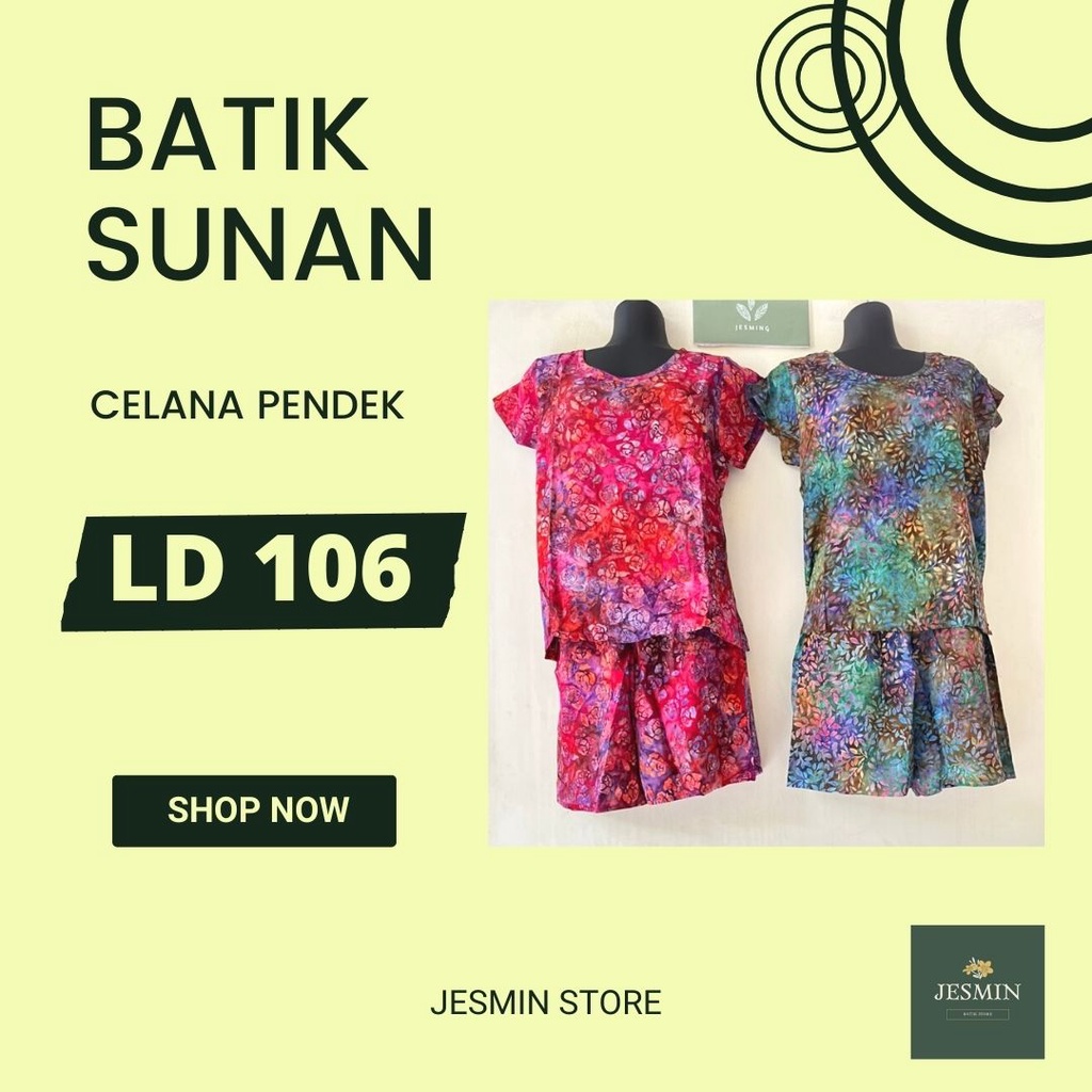Batik Sunan Short Pants Suit Shorts SP | Shopee Philippines
