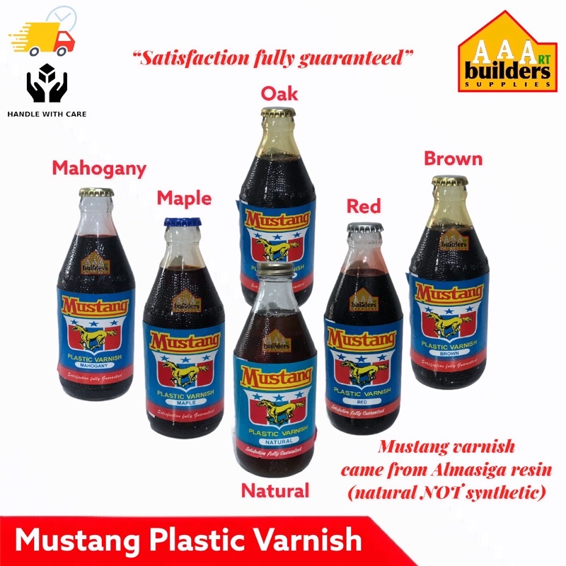 Mustang Plastic Varnish Wood Varnish Natural Maple Mahogany Brown Red