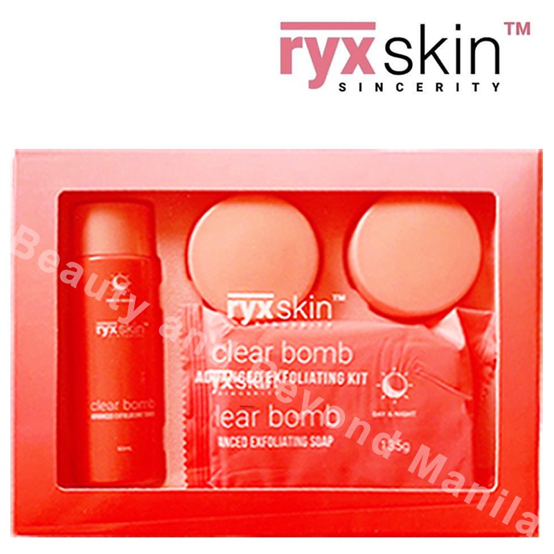 Ryx Skincerity Clear Bomb Advanced Exfoliating Kit Shopee Philippines