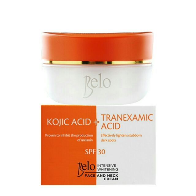 belo intensive whitening face and neck cream ingredients