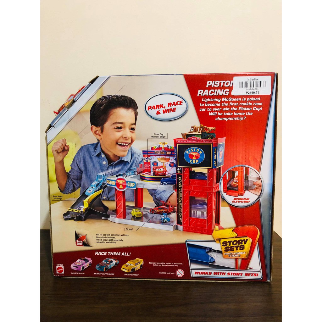 disney pixar cars garage playset