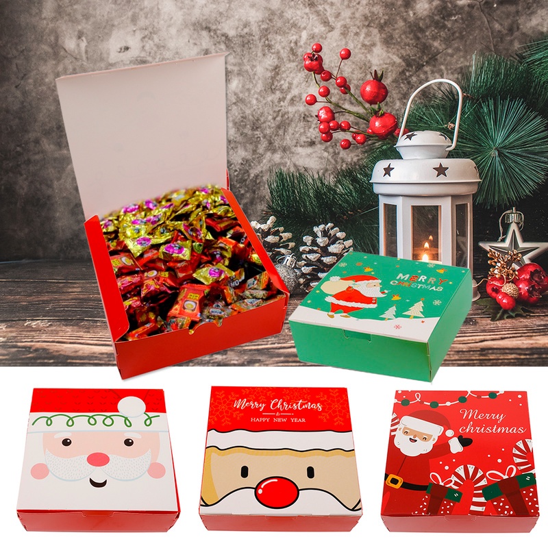 Christmas Paper Box Santa Claus/Xmas Packing Supply Party Favor Gift ...