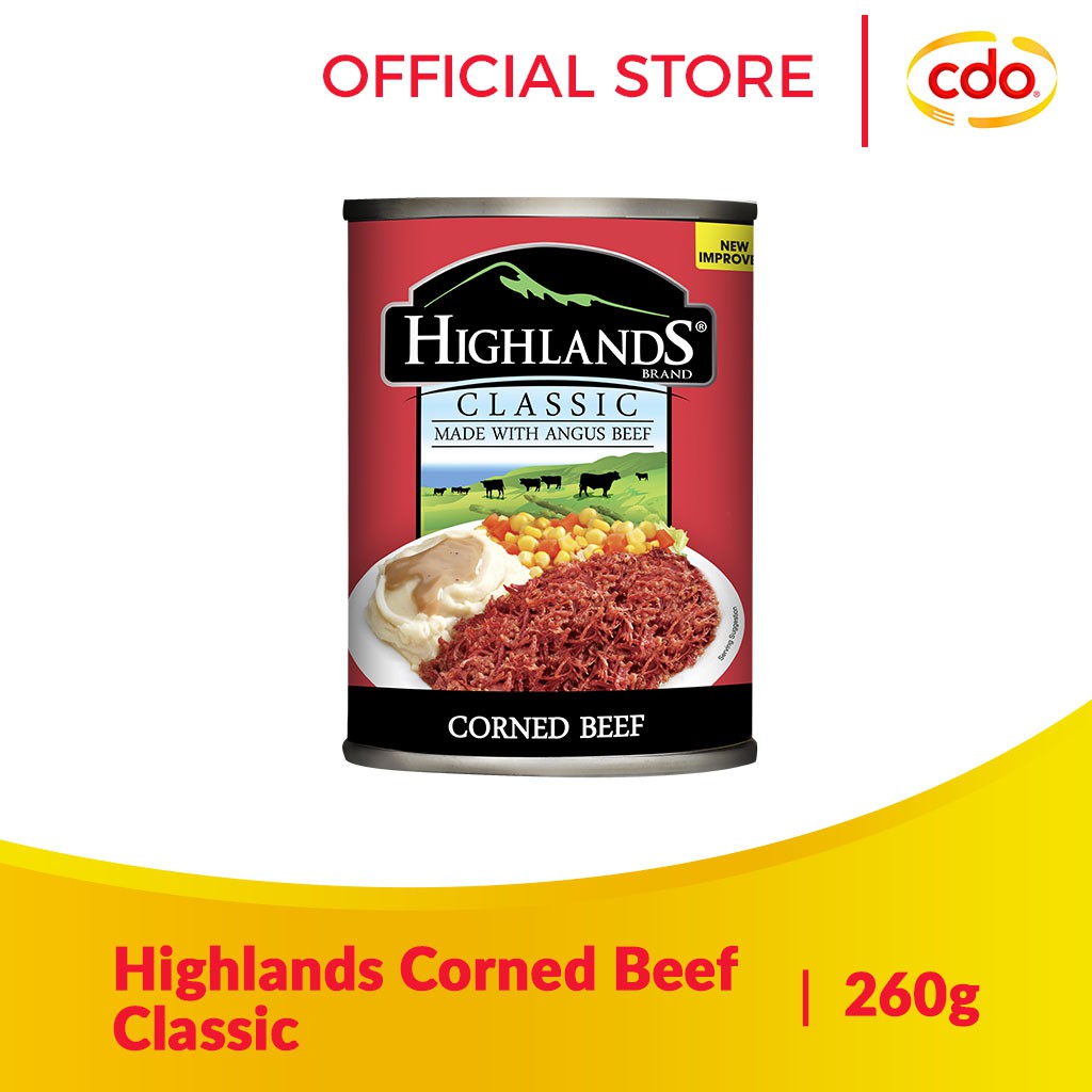 HIGHLANDS Classic Corned Beef 260g Shopee Philippines