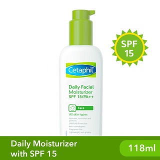 Cetaphil Daily Facial Moisturizer SPF15 118ml [For Sensitive Oily Skin / Sun Cream and Protection]