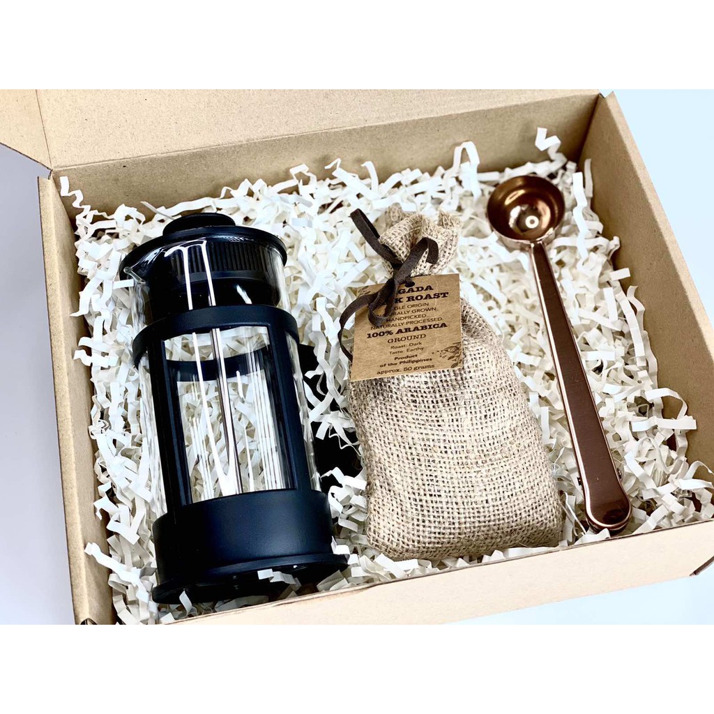 COFFEE PRESS GIFT SET (350ML COFFEE PRESS+50GRMS DARK ROAST COFFEE