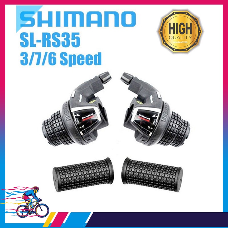 RS35 Shimano 3x7 21s MTB Bicycle Bike Shifter Twist Shifter Brake Lever