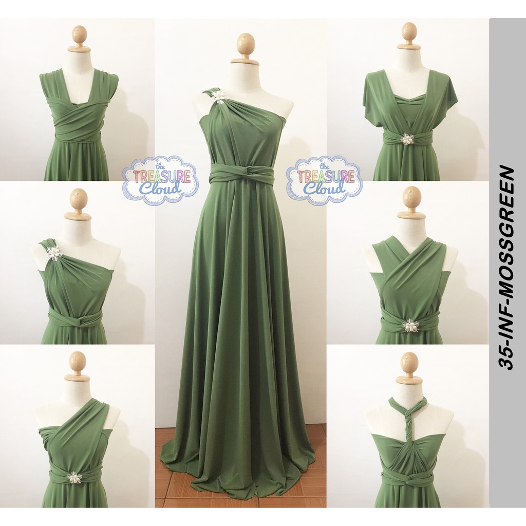 infinity dress sage green