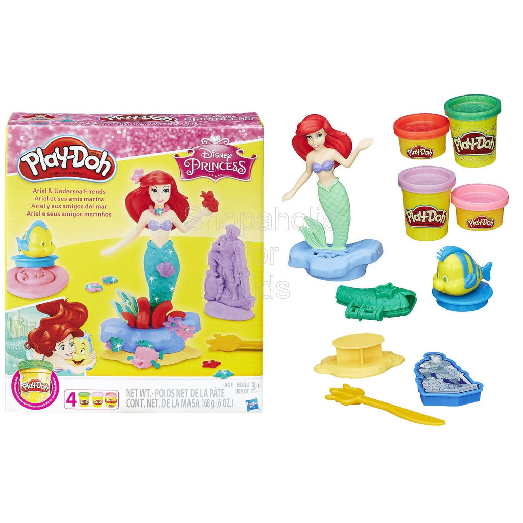 ariel mermaid play doh