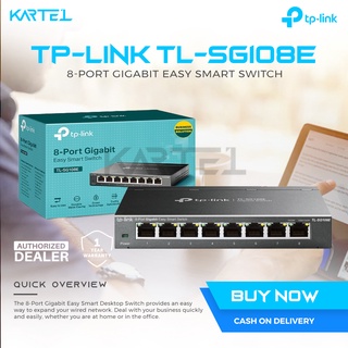 TP-Link TL-SG108E 8-Port Gigabit Easy Smart Switch (With VLAN)