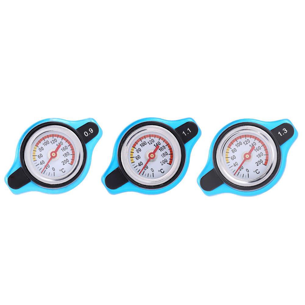 NOPNOG Car Water Tank Thermometer Thermal Radiator Cap Pressure Compensation Function 0.9/1.1/1.3 Bar 