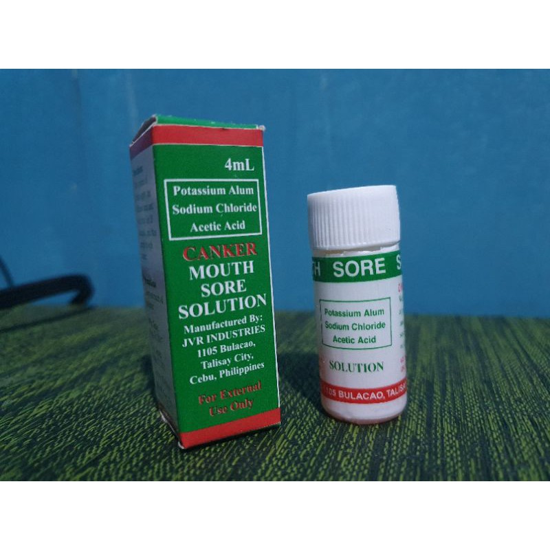 CANKER MOUTH SORE SOLUTION 4ML (Gamot sa SINGAW) Shopee Philippines