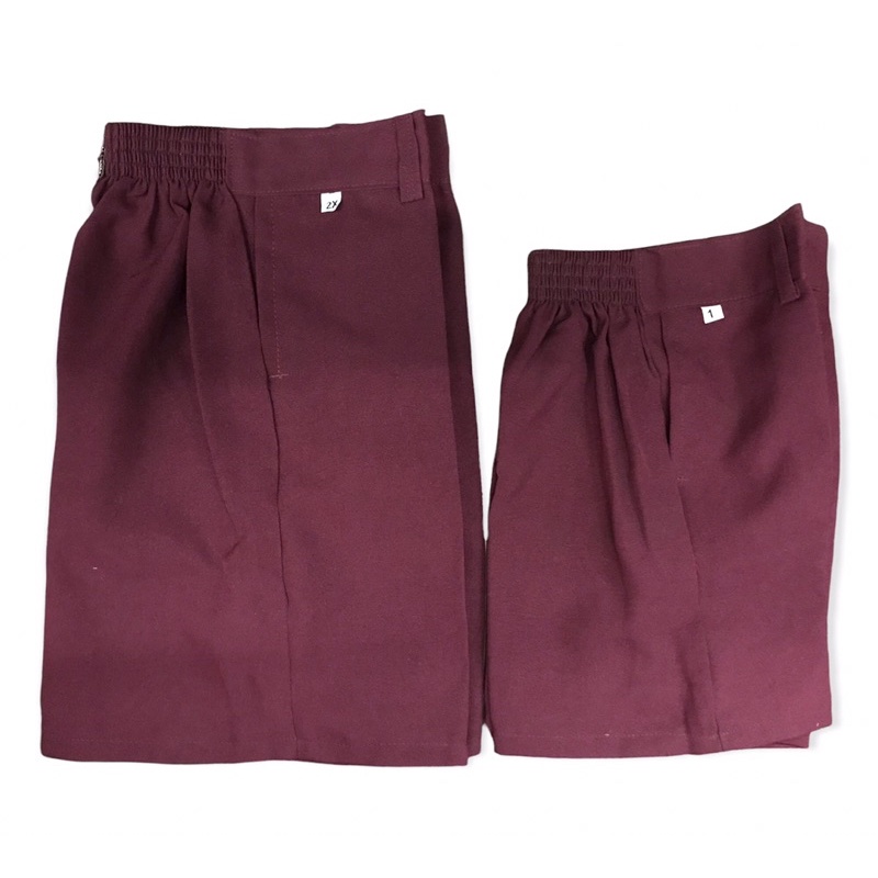 SCHOOL UNIFORM MAROON SHORTS KATRINA/ REPELANT Shopee Philippines