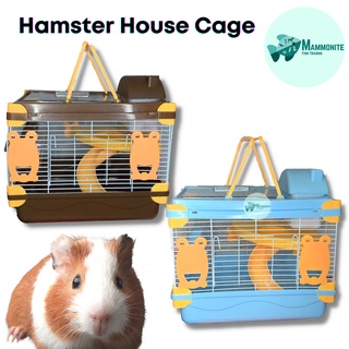Pet Hamster Cage Colorful House Pen with Slide Drinking Bottle Wheel 253