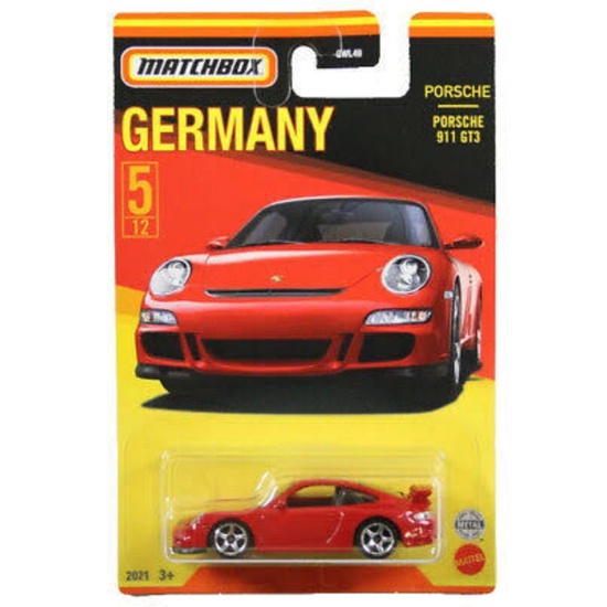 PORSCHE 911 GT3  5/12 1:64 OVP,NEU Matchbox Best of Germany 2021 