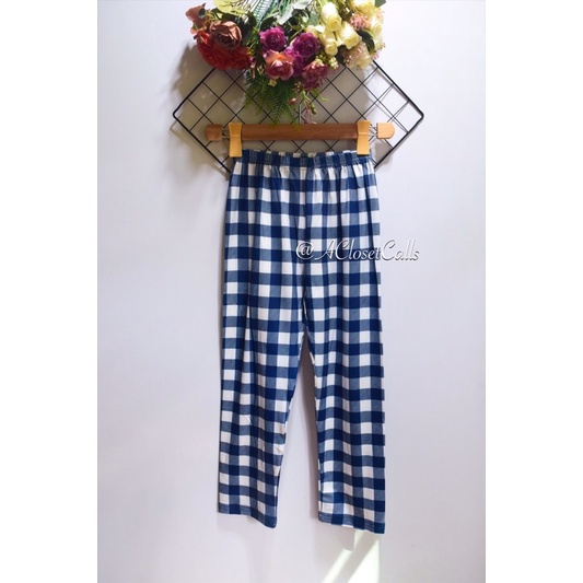 Brandnew SHEIN Kids Blue and White Stripe Pajama Pants (size 130