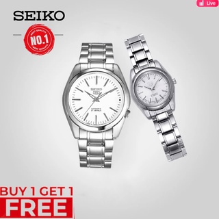 2pec/set Seiko 5 Jewels Watch Couple Watch Lover Watch Waterproof  Quartz Watches For Men Women