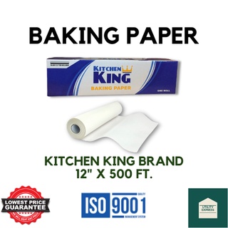 Baking Paper 500 ft. x 12 inches (L x W) NONSTICK Kitchen King Brand - Tray Liner Heat-resistant #1