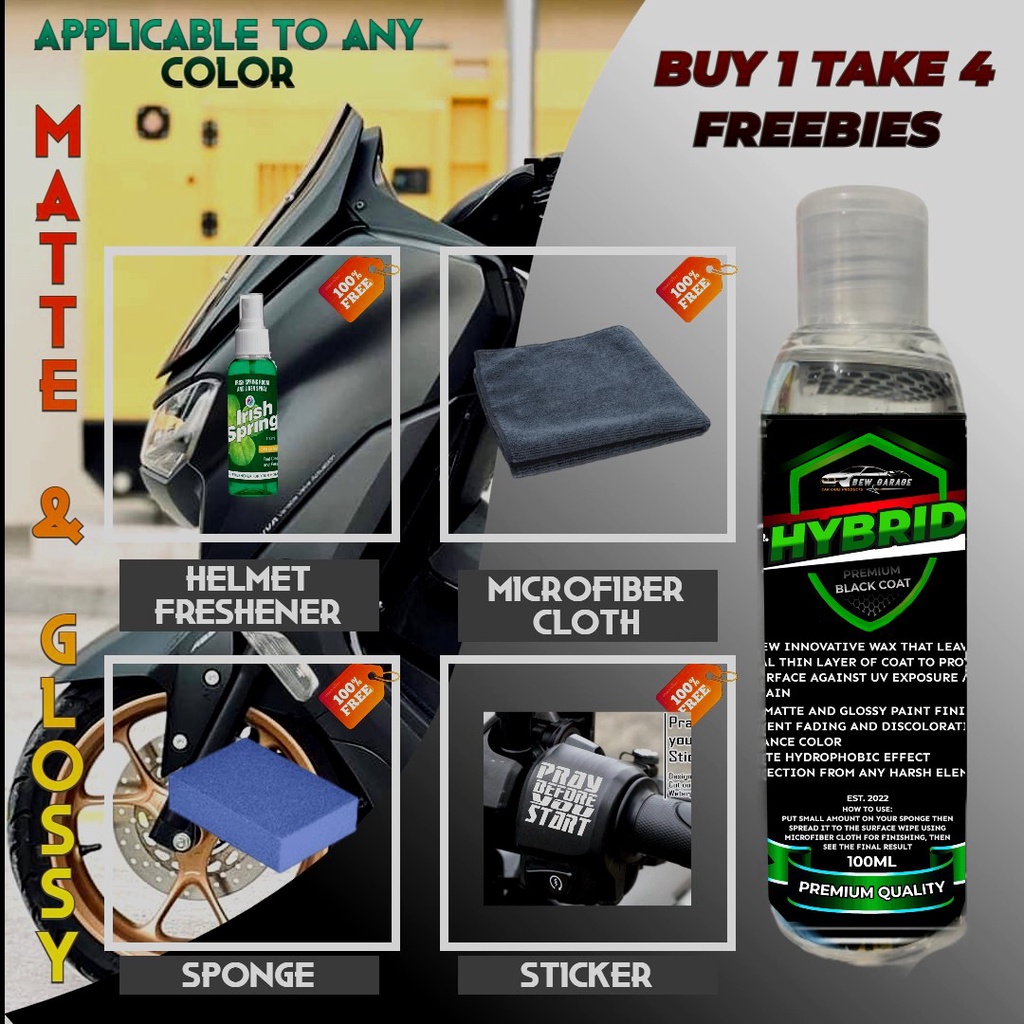 ARMOR Wax By Mr Hybrid for Matte/Glossy with(sticker, 2pcs sponge, Air