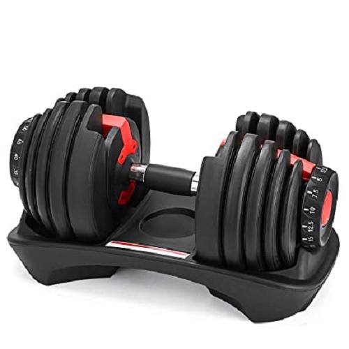 Adjustable Dumbbell 24kg  52.8lb With 15 Increments From 2.5-24kg (1 