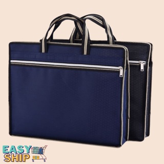 [EZSHIP] Zipper document bag business briefcase men's data waterproof office meeting bag printing
