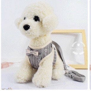 [Pet Shop]Dog Cat 100% Cotton Adjustable Harness w/ Leash (S/M/L) #7