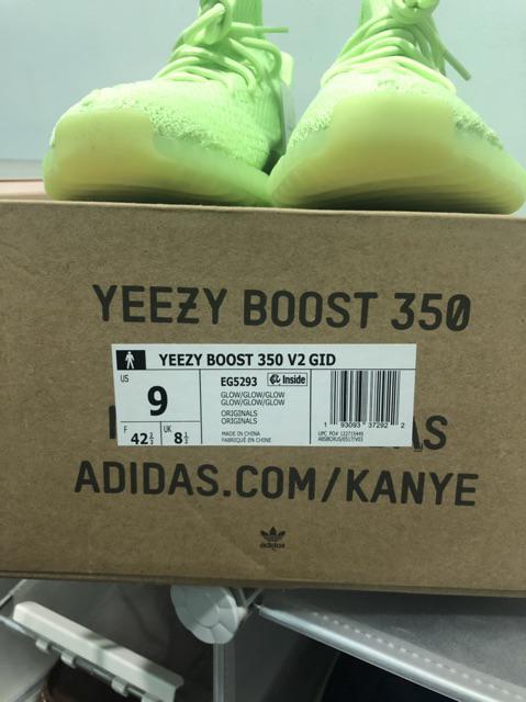 yeezy glow box