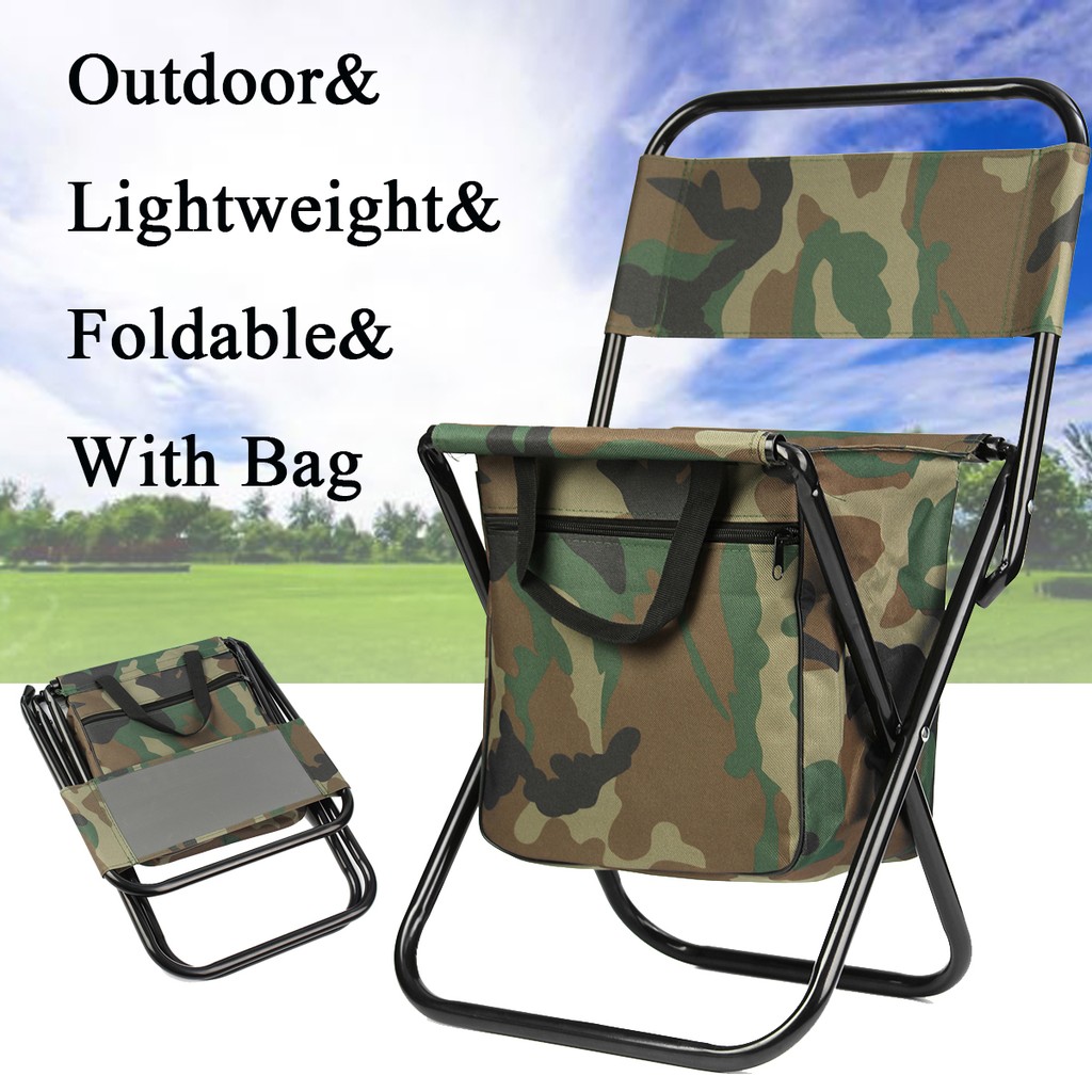 Portable Folding Chair Camping Fishing Hiking Stool Seat