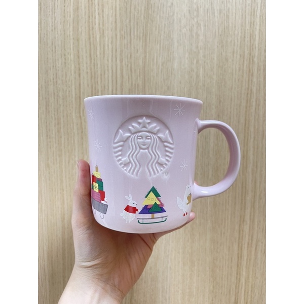 Starbucks Mug Christmas Pink snowflake brand new authentic Shopee