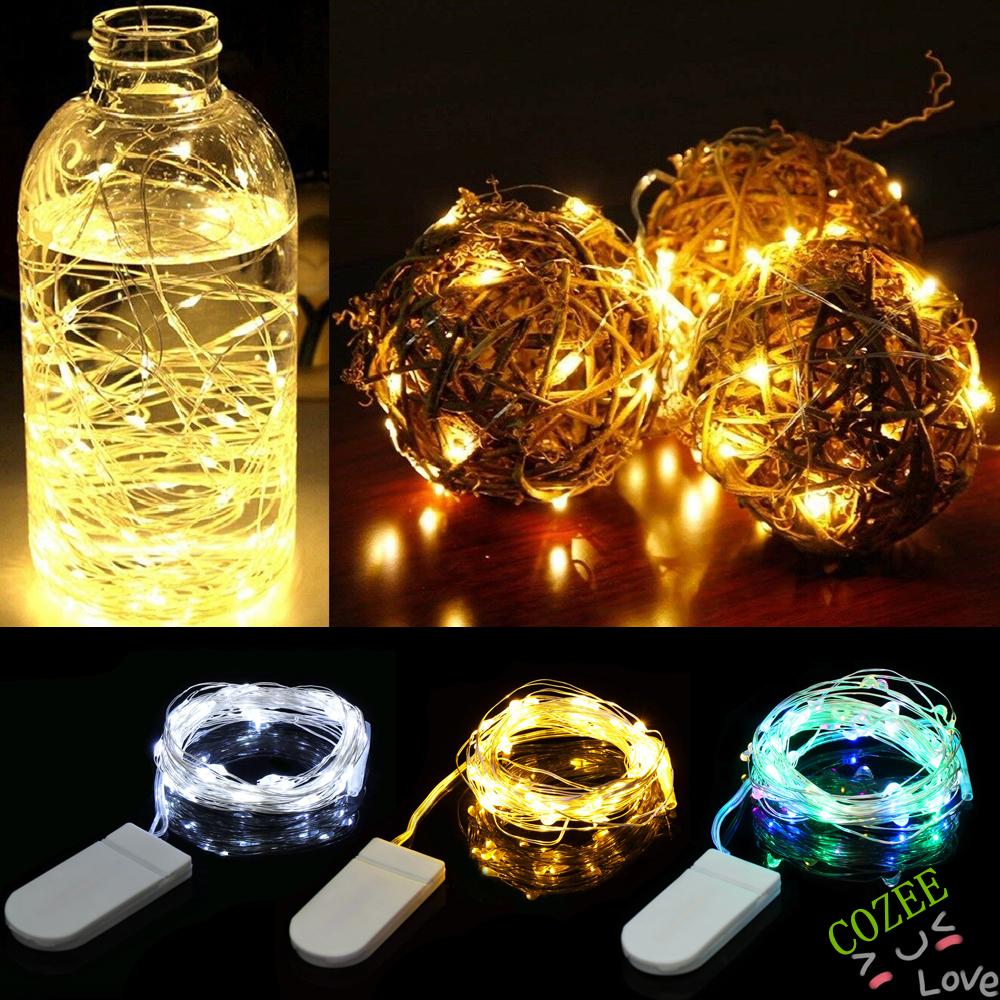 50/100 LED BATTERY MICRO RICE WIRE COPPER FAIRY STRING LIGHTS CHRISTMAS PARTY 