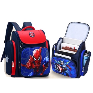 Anime School Bag Children Primary 1 2 3 Grade Cartoon Boy Students Backpack Kids Spiderman medium ba #1