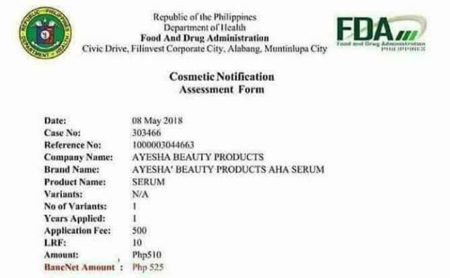 Cod Wholesaler Aha Serum By Ayesha Fda Approved With Box Shopee Philippines
