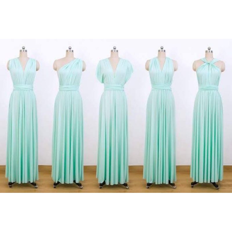 mint green infinity dress