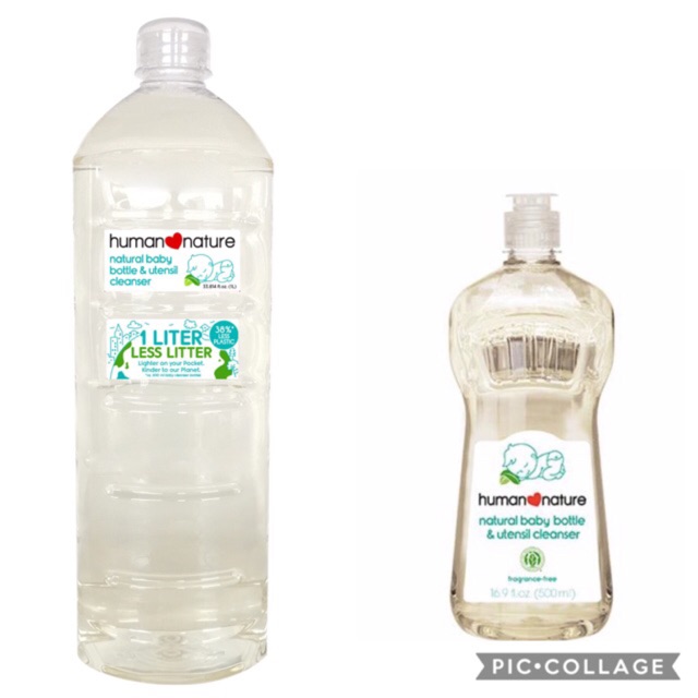human nature baby bottle cleanser