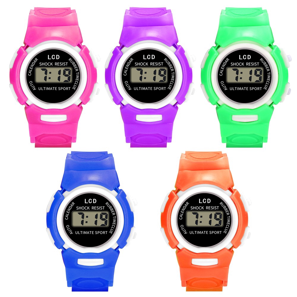 kids waterproof digital watch