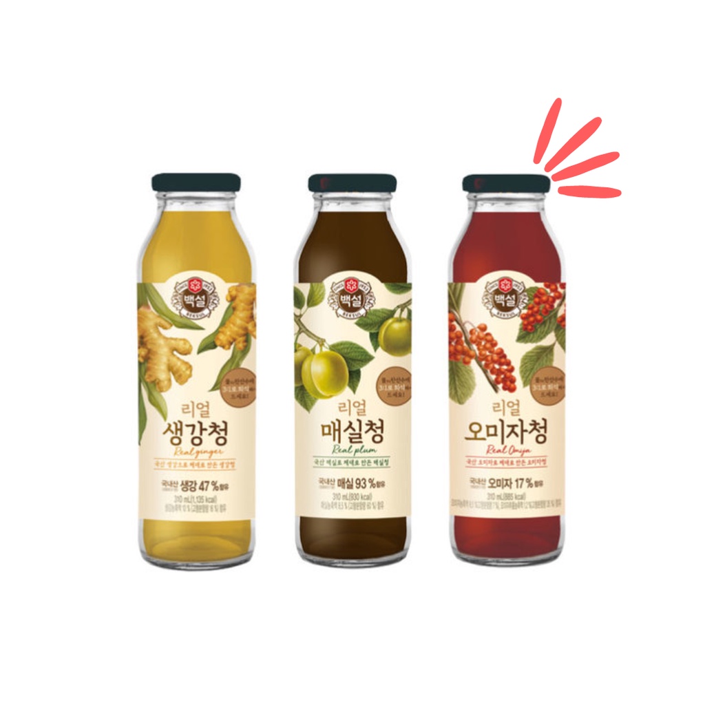 CJ Beksul Real Plum Real Ginger Real Omija And Real Lemon 310ml 
