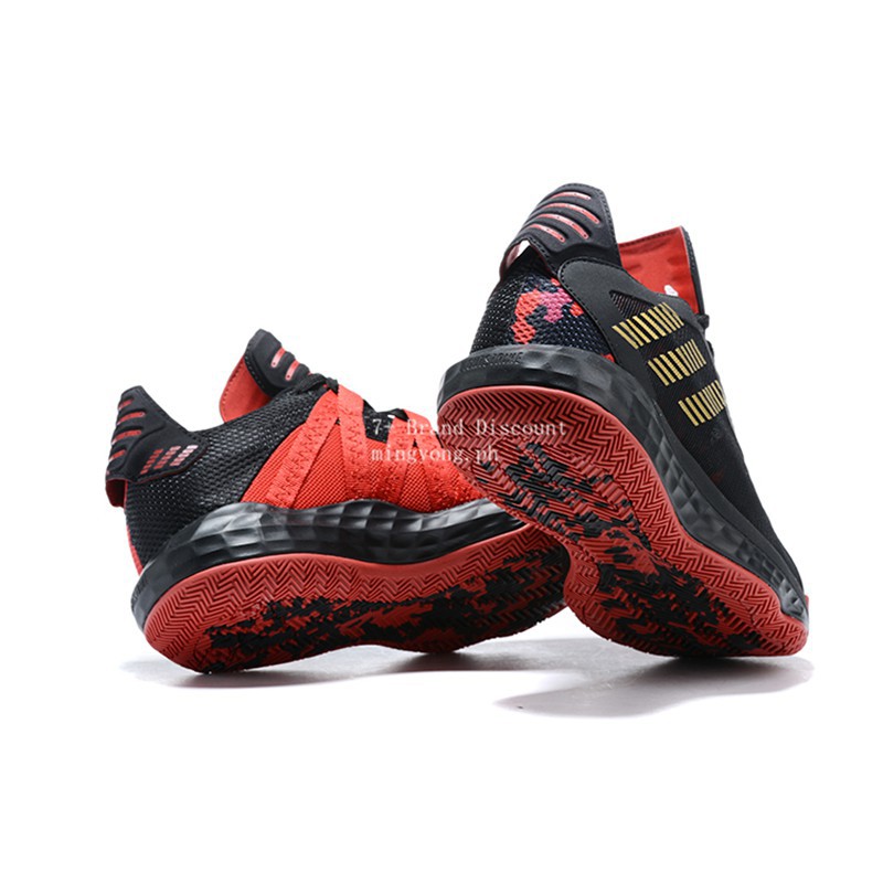 damian lillard shoes black and red
