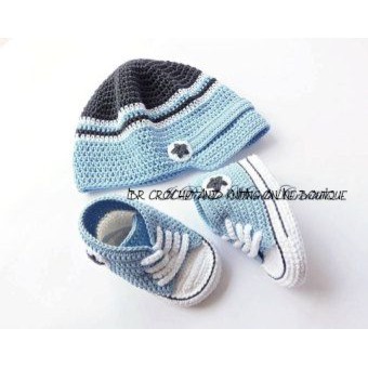 crochet baby boy booties