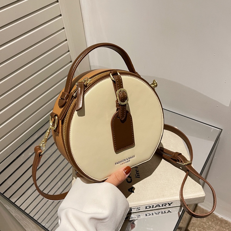 [Ready Stock] Round Cake Bag Female New Style Fashion Portable