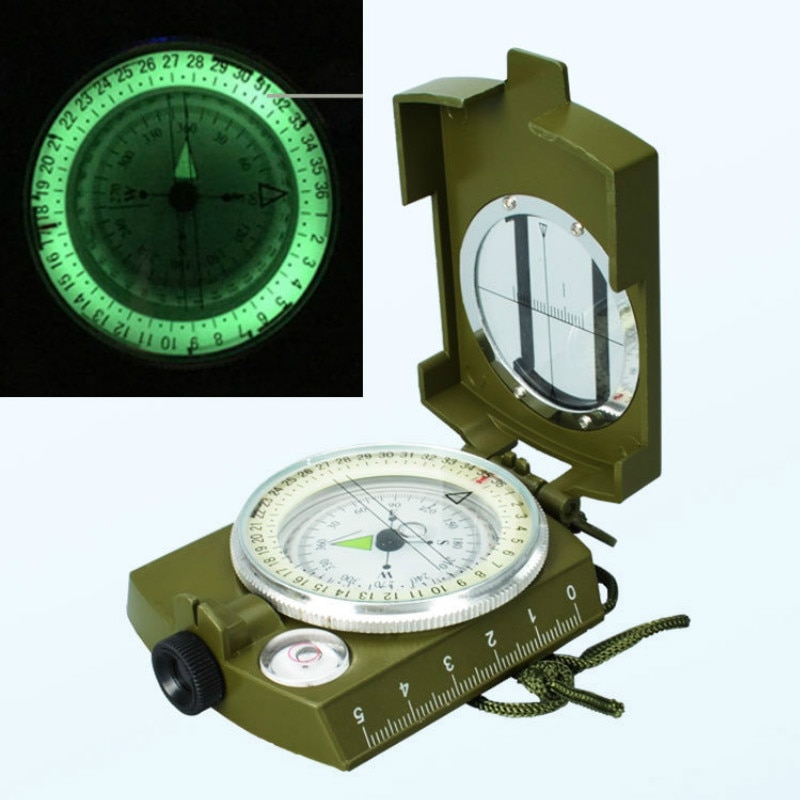 Waterproof Survival Military Compass Hiking Camping Army Pocket Military  Lensatic Compass Handheld | Shopee Philippines