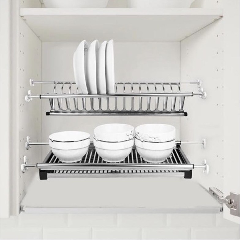 SUS304 Stainless Steel 2Layer Wall Hanging Dish Rack Shopee Philippines