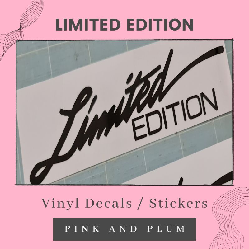 Limited Edition Stickers Decals Vinyl Waterproof Outdoor Car Sticker