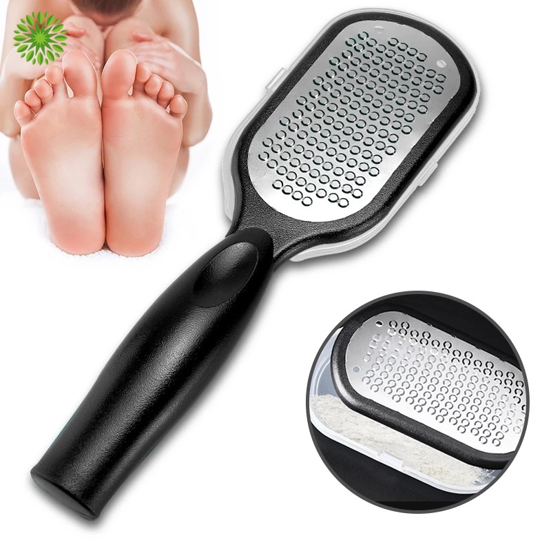 Pedicure Foot File Callus Remover Stainless Steel Foot Scraper Portable
