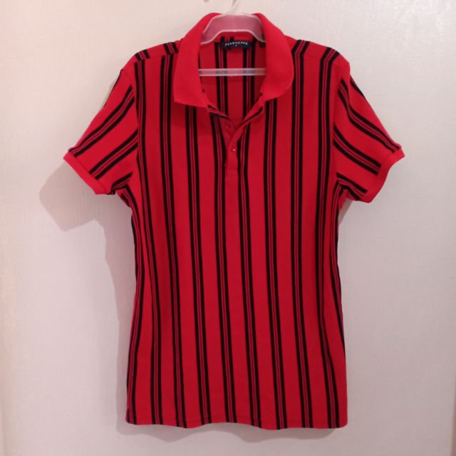 Penshoppe Black Stripes Polo Shirt | Shopee Philippines