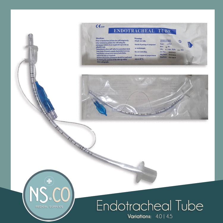 NSCO Endotracheal Tube CUFFED Sterile Size 16FR (4.0mm ID, 5.3mm OD