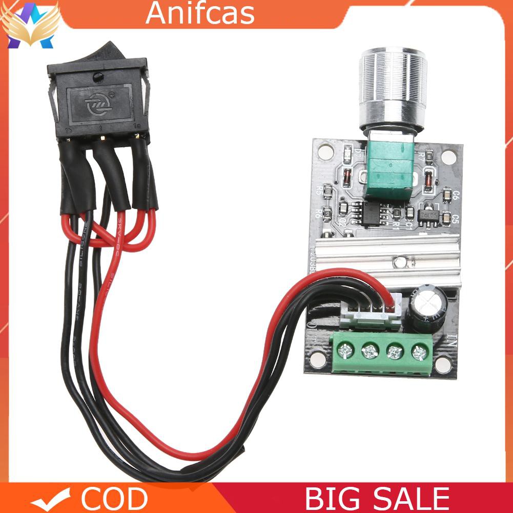 【Cash On Delivery】6V 12V 24V 3A PWM DC Motor Speed Controller Forward Reverse /w Switch