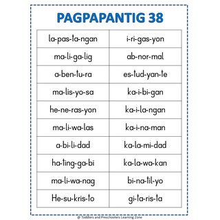 ABAKADA at Pagpapantig ng mga Salita 50 pages | Shopee Philippines