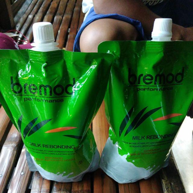 Bremod Rebonding Hair straightening(Milk) Set (1250ml*2) Shopee