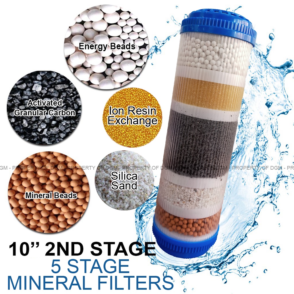 High Grade 10 Inches Ceramic 5 Stages Mineral Stone Water Filter