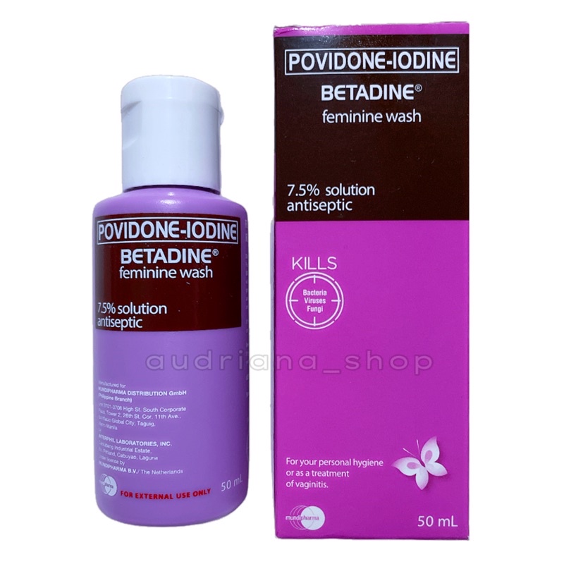 25ml 50ml 100ml BETADINE feminine wash POVIDONEIODINE Shopee Philippines